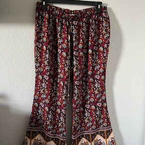 Boho wide leg pants